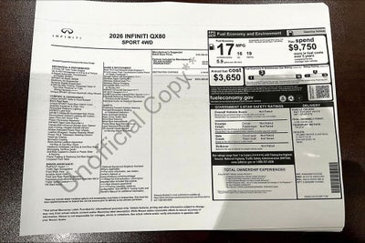 2026 INFINITI QX80 SPORT