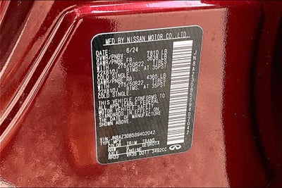 2025 INFINITI QX80 SENSORY