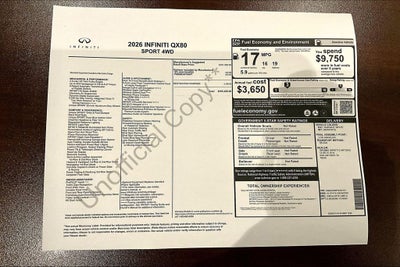 2026 INFINITI QX80 SPORT