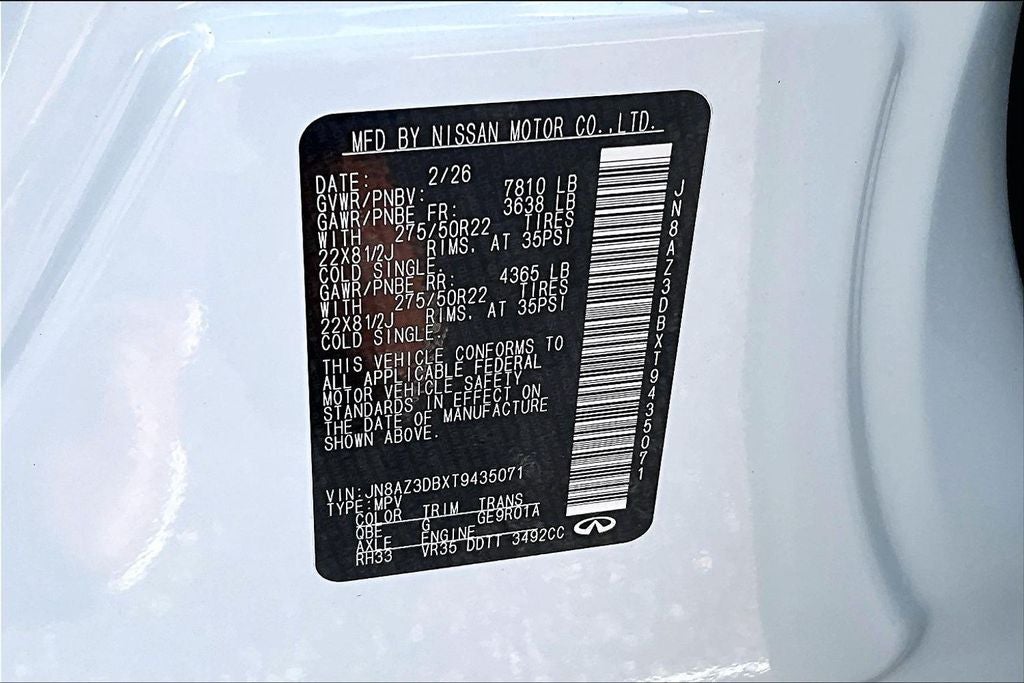 2026 INFINITI QX80 SPORT