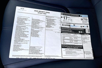 2026 INFINITI QX80 SPORT