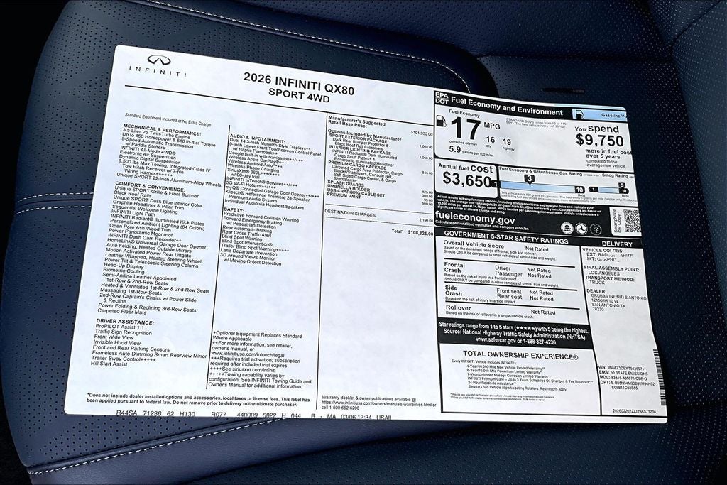 2026 INFINITI QX80 SPORT