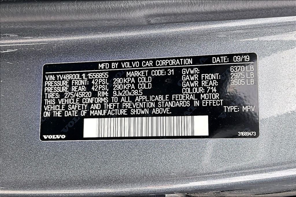 2020 Volvo XC90 Hybrid T8 Inscription