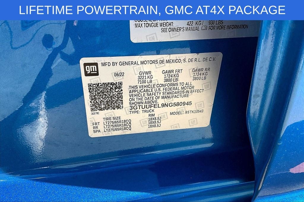 2022 GMC Sierra 1500 AT4X