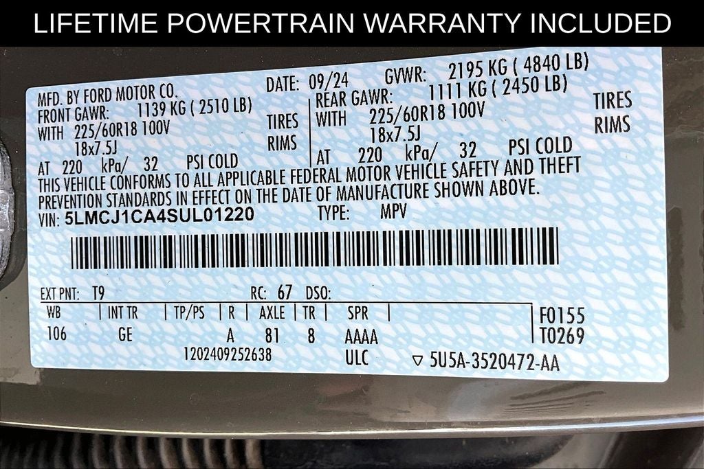 2025 Lincoln Corsair Premiere