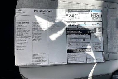 2026 INFINITI QX60 LUXE