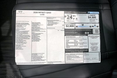 2026 INFINITI QX60 LUXE