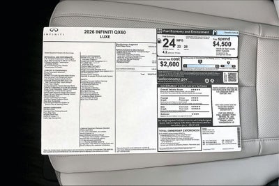 2026 INFINITI QX60 LUXE