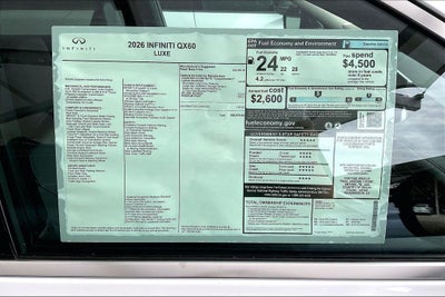 2026 INFINITI QX60 LUXE