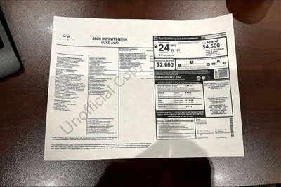 2026 INFINITI QX60 LUXE