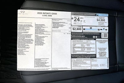 2026 INFINITI QX60 LUXE