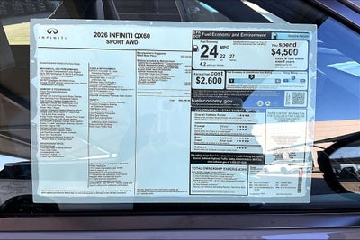 2026 INFINITI QX60 SPORT