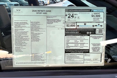 2026 INFINITI QX60 SPORT