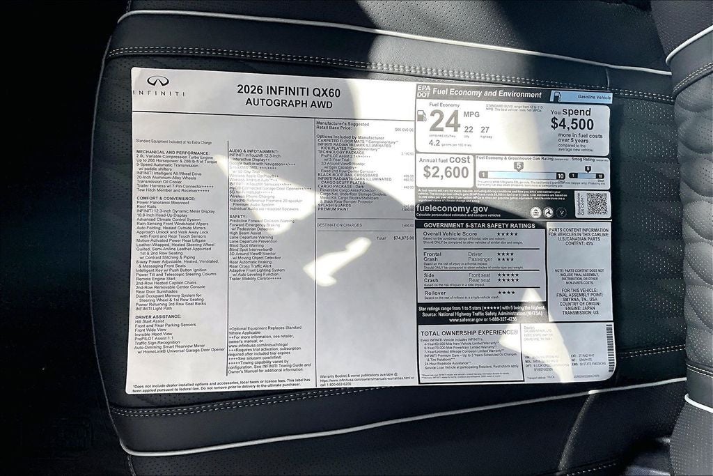 2026 INFINITI QX60 Autograph
