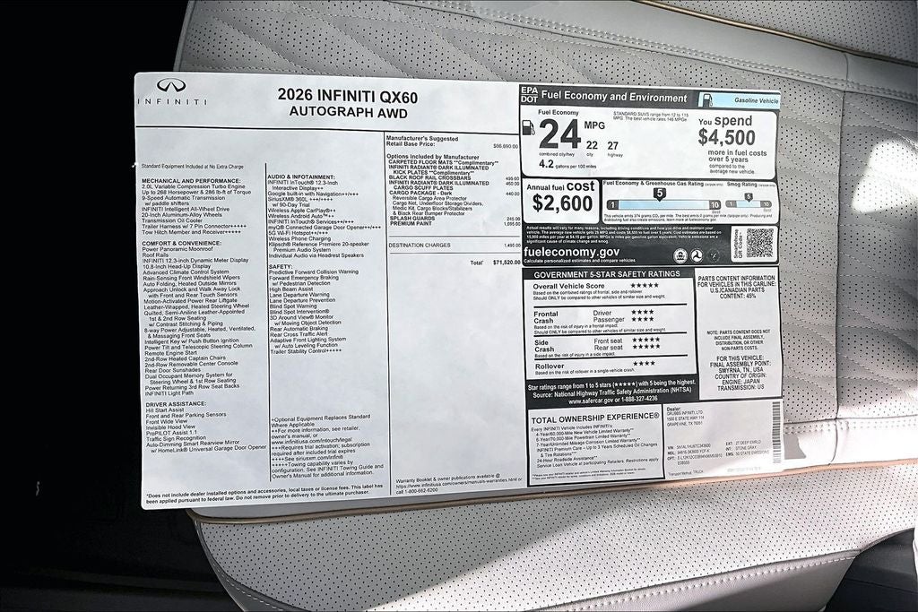 2026 INFINITI QX60 Autograph