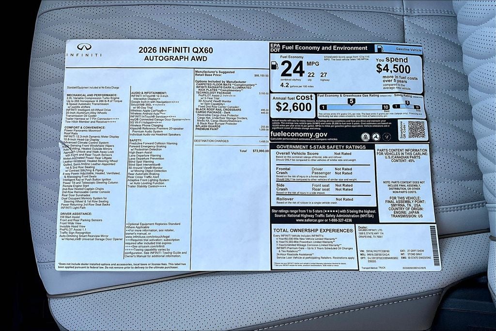 2026 INFINITI QX60 Autograph