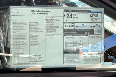 2026 INFINITI QX60 Autograph