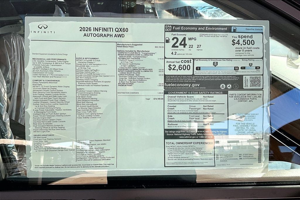 2026 INFINITI QX60 Autograph