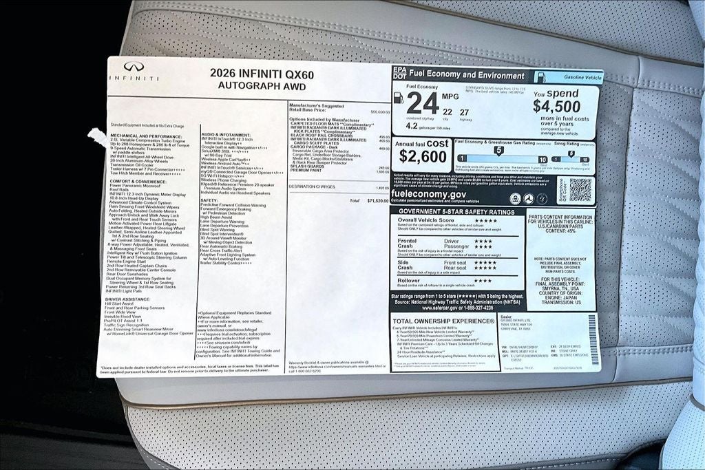 2026 INFINITI QX60 Autograph