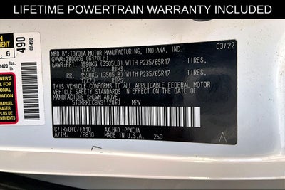 2022 Toyota Sienna LE 8 Passenger