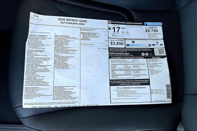 2026 INFINITI QX80 AUTOGRAPH