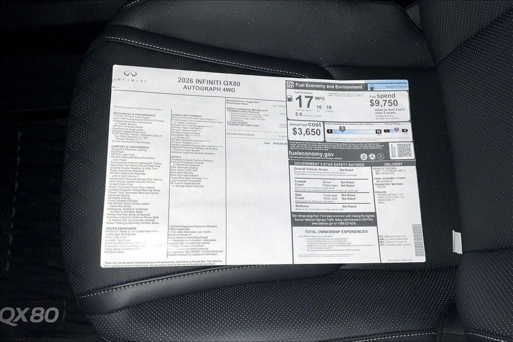 2026 INFINITI QX80 AUTOGRAPH