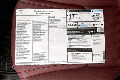 2026 INFINITI QX80 AUTOGRAPH