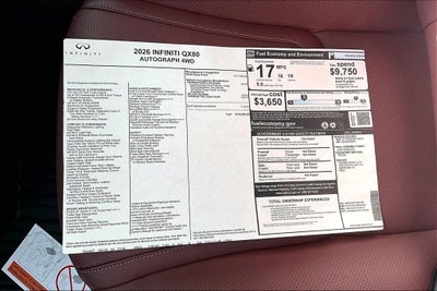 2026 INFINITI QX80 AUTOGRAPH
