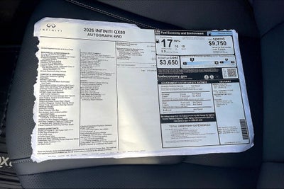 2026 INFINITI QX80 AUTOGRAPH