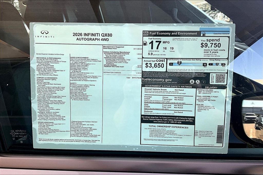 2026 INFINITI QX80 AUTOGRAPH