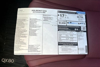 2026 INFINITI QX80 AUTOGRAPH