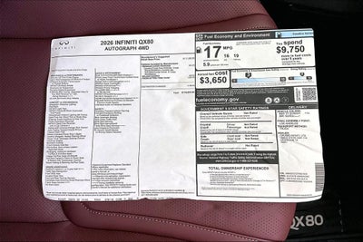 2026 INFINITI QX80 AUTOGRAPH