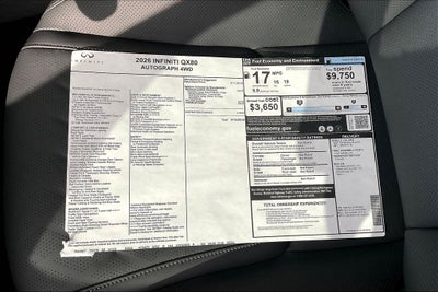 2026 INFINITI QX80 AUTOGRAPH