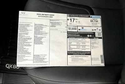 2026 INFINITI QX80 AUTOGRAPH
