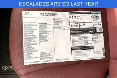 2026 INFINITI QX80 AUTOGRAPH