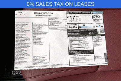 2026 INFINITI QX80 AUTOGRAPH