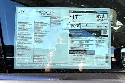 2026 INFINITI QX80 SPORT