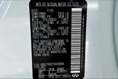 2026 INFINITI QX80 SPORT