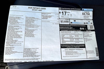 2026 INFINITI QX80 SPORT
