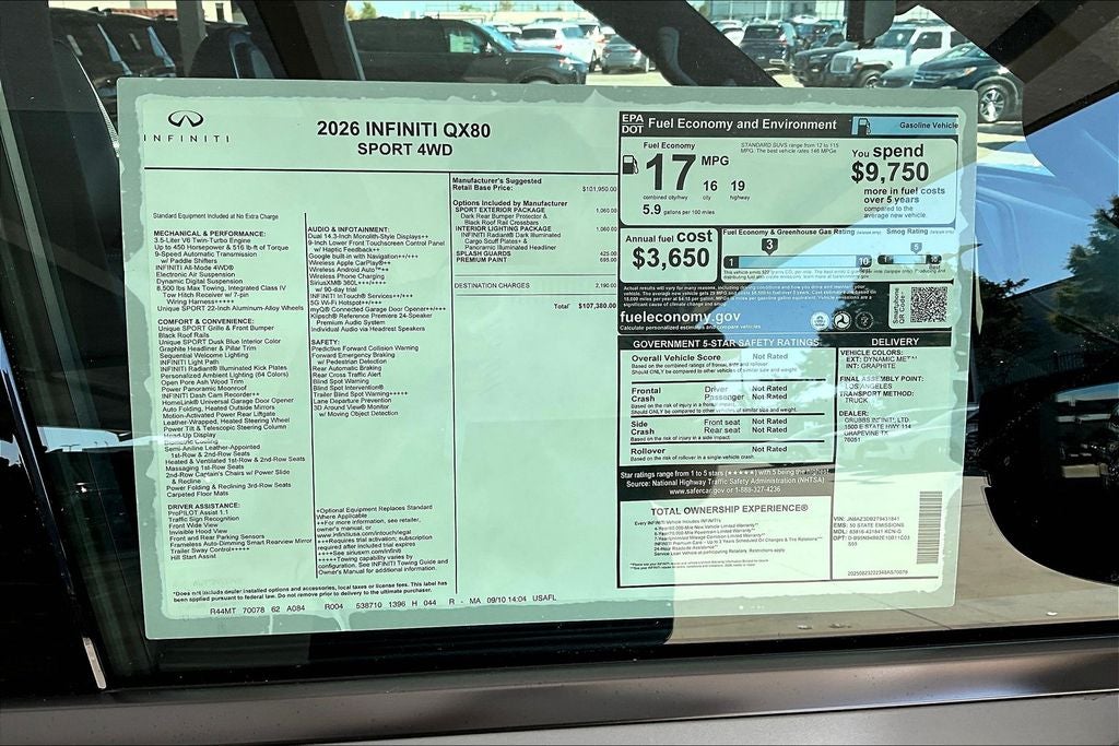 2026 INFINITI QX80 SPORT