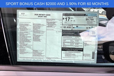 2026 INFINITI QX80 SPORT