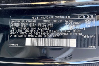 2019 Volvo XC90 T6 Inscription