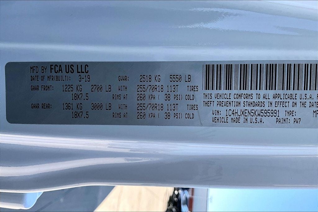 2019 Jeep Wrangler Unlimited Sahara