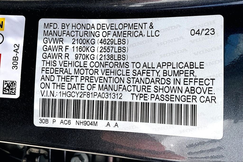 2023 Honda Accord Hybrid Touring