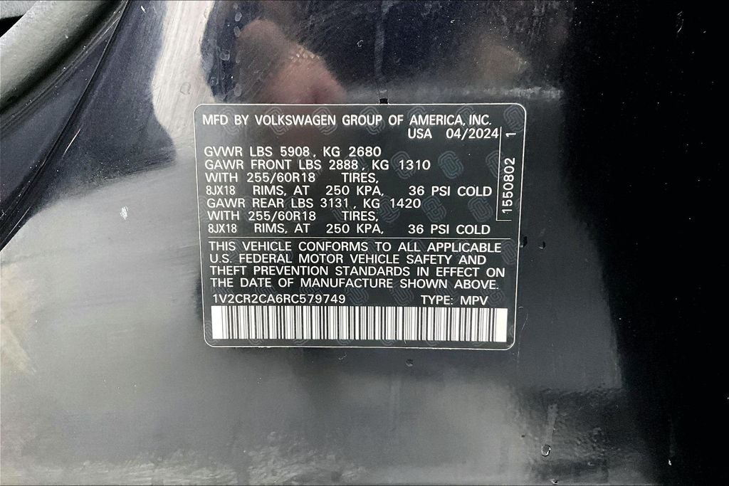 2024 Volkswagen Atlas 2.0T Peak Edition SE w/Technology