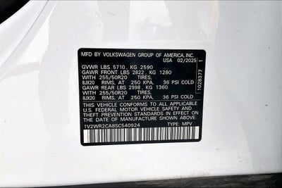 2025 Volkswagen Atlas 2.0T SE w/Technology