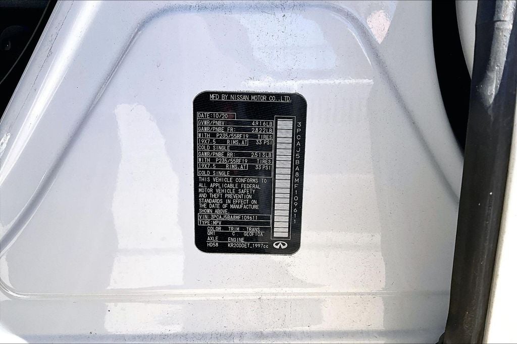 2021 INFINITI QX50 LUXE