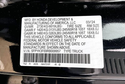 2024 Honda Ridgeline TrailSport