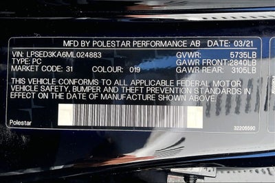 2021 Polestar 2 Launch Edition