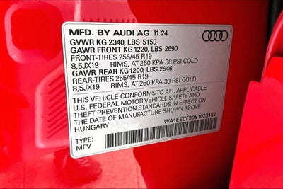 2025 Audi Q3 Premium Plus S Line quattro